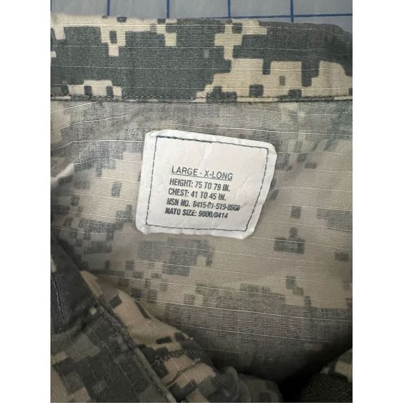 MFH Mens ACU Field Jacket Ripstop ACU Digital Large - X-Long - Picture 6 of 6